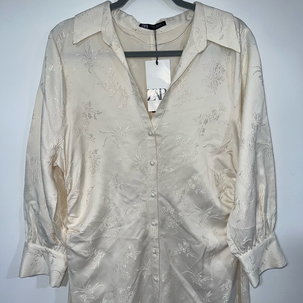 Zara off white dress XXL